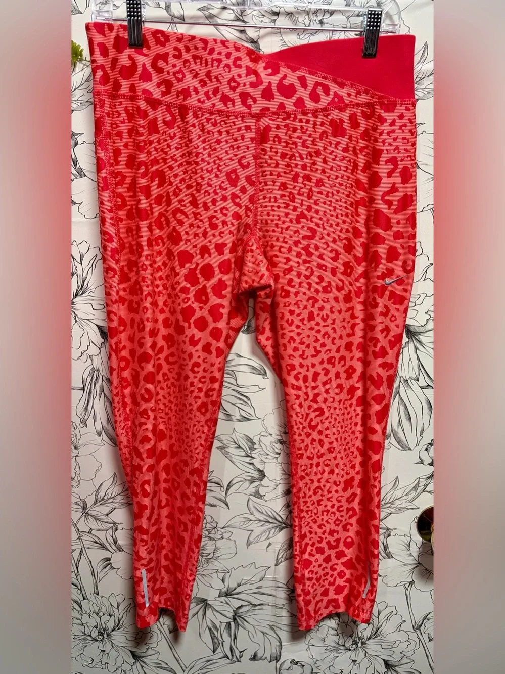 Nike Red Leopard Print Leggings
